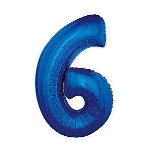 Folienballoon 45/92cm 6, blau