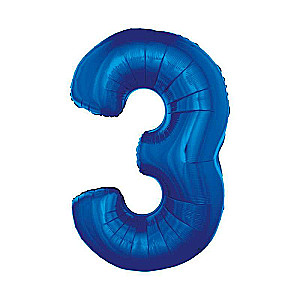 Folienballon 45/92 cm 3, blau