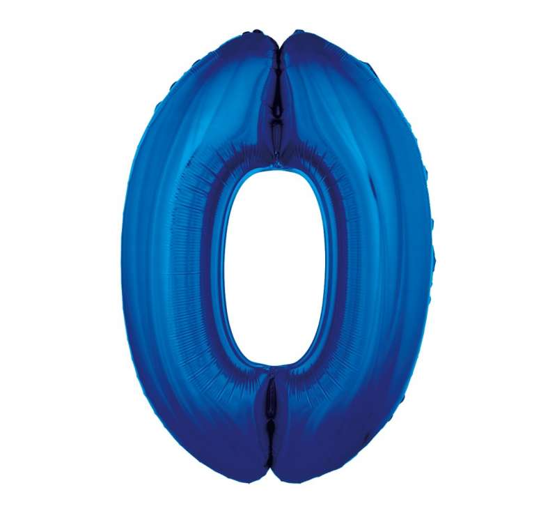 Folienballon 45/92cm 0, blau
