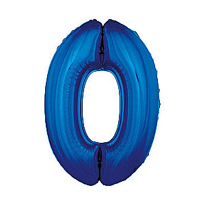 Folienballon 45/92cm 0, blau