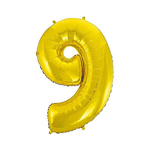 Folienballon 45/92cm 9 B&C, gold