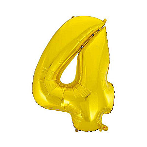 Folienballon 45/92cm, gold, 4 B&C