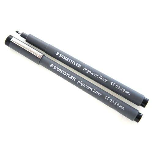 Marķieris pigments STAEDTLER 0,3mm - 2,0mm melns
