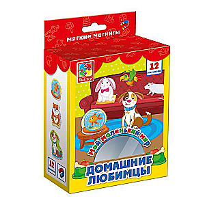 Набор мягких магнитов Домашние любимцы 14 эл.
