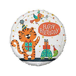 Folijas balons 18 Tiger (Apsveicu dzimšanas dienā)