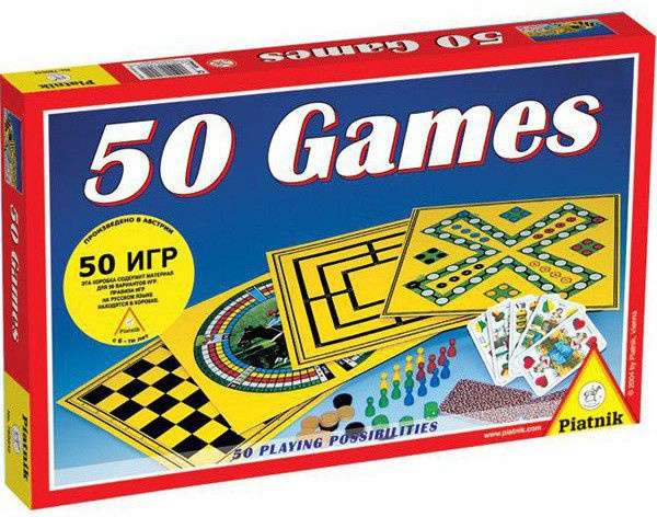 Galda spēle - 50 games (50 spēles) LV+RUS