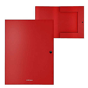 Mappe mit Knopf Matt Classic A4, rot