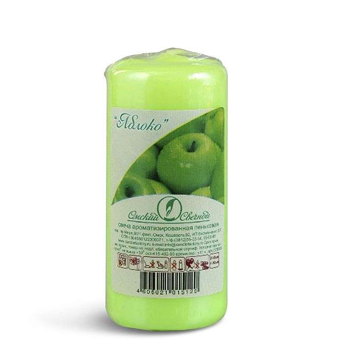 Aromatizēta svece no jūraszāles 40x90 ābols