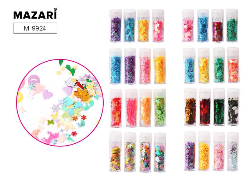 Dekoratīvo pailētu komplekts SEQUIN MIX