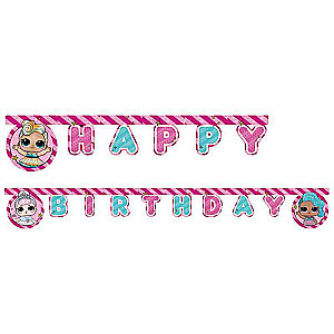 Svētku virtene Happy Birthday LOL Glitterati