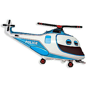 Foil Balloon 24 FX Police Helicopter
