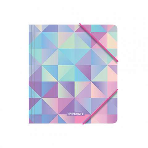 Mappe für Notizblätter mit Gummibändern, Kunststoff Magic Rhombs, A5+