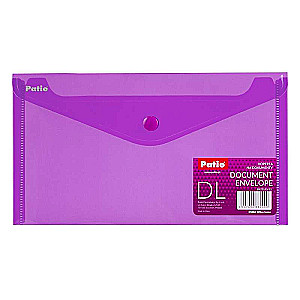 Папка DL 125x225мм с кнопкой PATIO фиолетовая