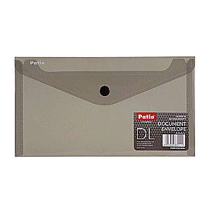 Папка DL 125x225мм с кнопкой PATIO черная
