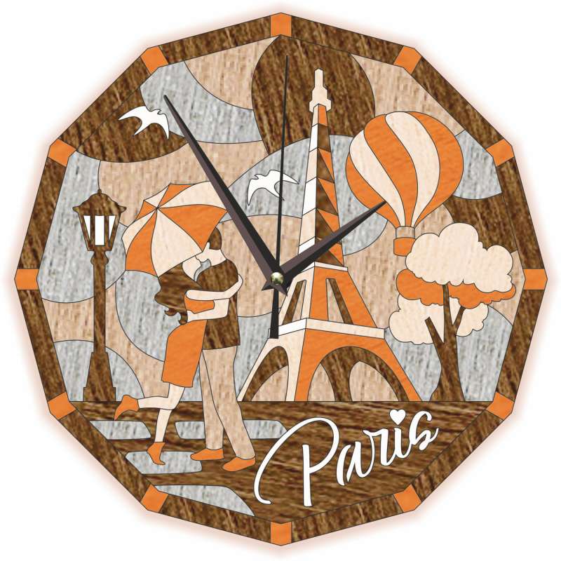 Kreatiivkomplekt - Mõõgad Marquetry. Kõndimist Pariisis, 25x25cm