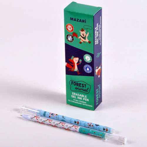 Gelschreiber mit löschbaren Tinte FOREST ANIMAL, BLAU