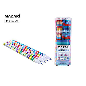 Ištrinama gelinė rašiklis KNITTING, MĖLYNA