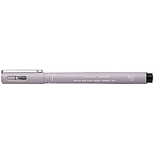 UNI PIN Bold&Brush Marker, Light Gray