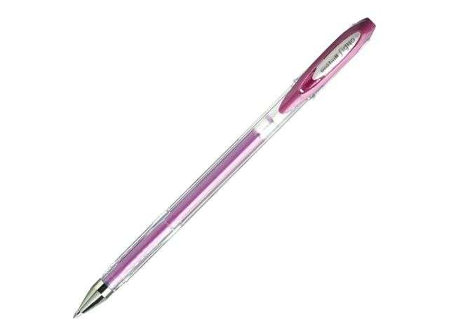 Różowy długopis żelowy 0.7mm UNI UM-120AC