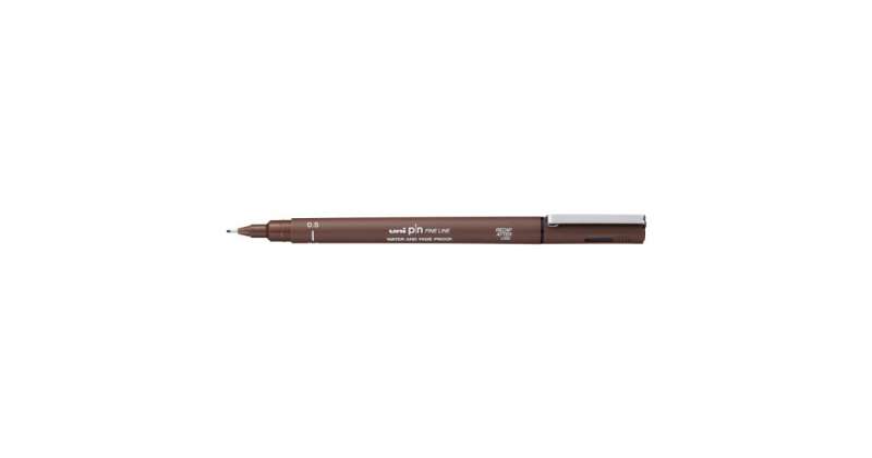Liner UNI PIN Bold&Bruch, 0.5 brązowy