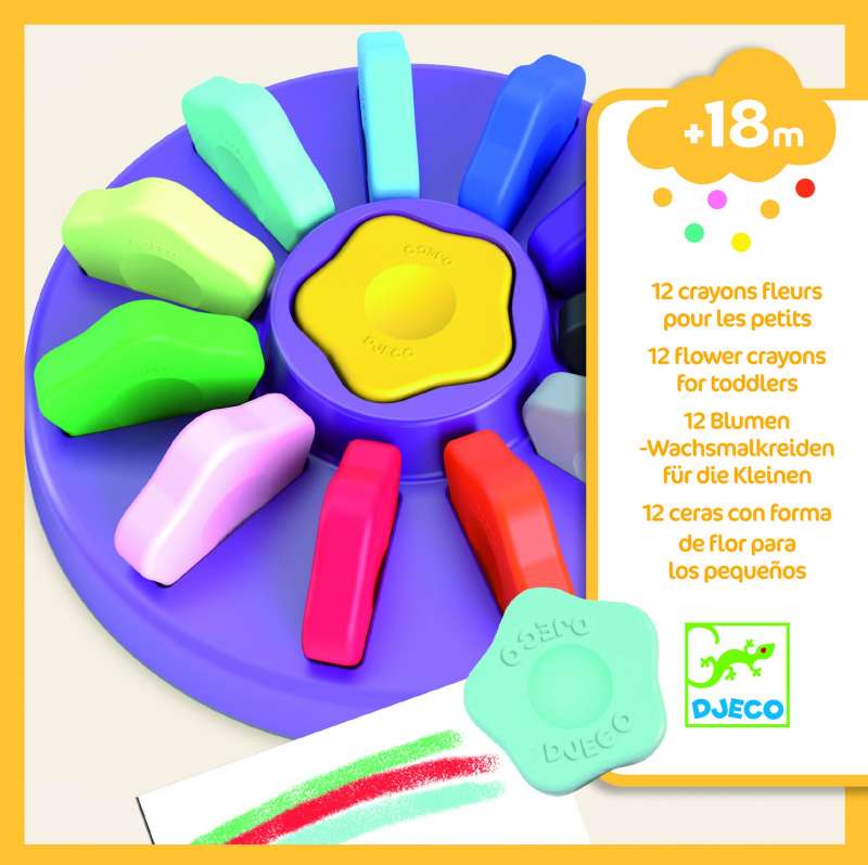 Palette of chalks in different colors, 12pcs.