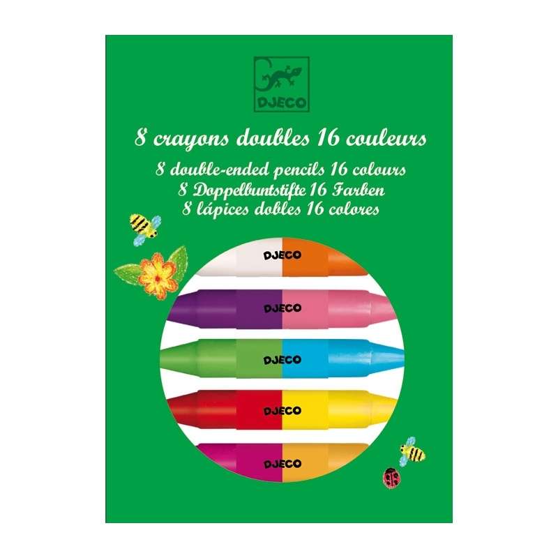 Colored Double Crayons (8 pieces, 16 colors)
