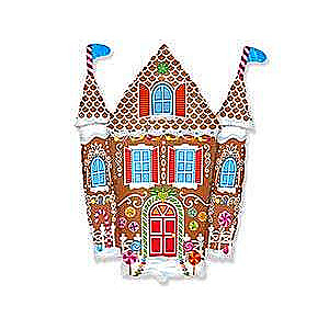 Fooliumballoon 24 Gingerbread Castle
