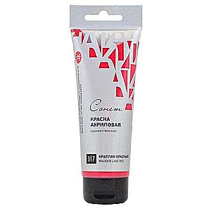 Akrila tūba 120ml Kraplak sarkans