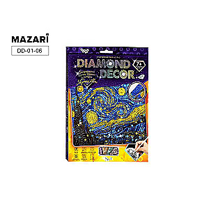Mozaīkas izveides komplekts sērijā «DIAMOND DECOR» 20,5 x 26 cm, Komplektā 6
