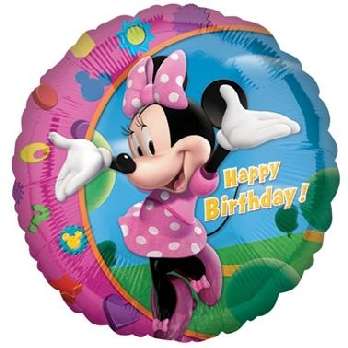 Fooliumõhupall 18 Minnie palju õnne sünnipäevaks