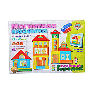 Magnetinė mozaika linksmas miestelis 249 vnt.