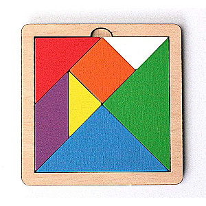 Puidust mõistatusmäng Tangram