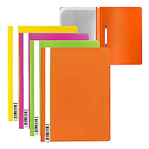ErichKrause Fizzy Neon Plastic Fastener Folder, A4, Assorted