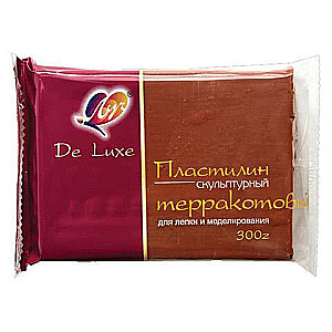 De Luxe Sculpting Clay, 300g terracotta color