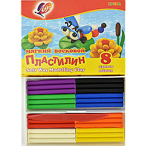 KROHA LUCH Modeling Clay with a Cutter, 8 Colors 120g