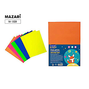 Set of colored paper 5 colors, 10 sheets, self-adhesive