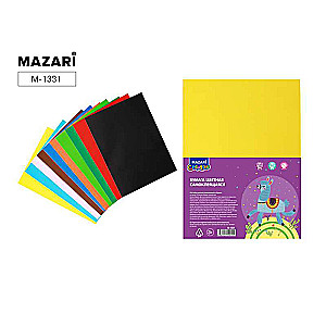 Set aus farbigem Papier 10 Farben, 10 Blätter, Format 205x290 mm