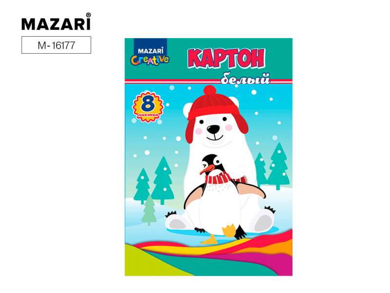 Balts, glancēts kartons, 8l., A4