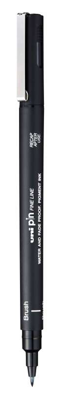 Marker - UNI PIN Brush, czarny