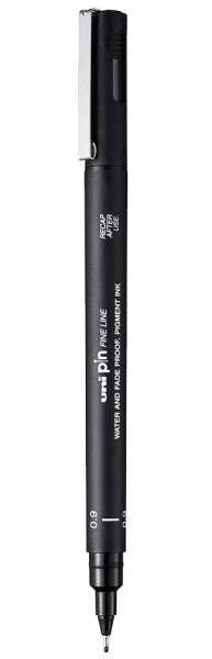 Marker - UNI PIN-0.9, czarny