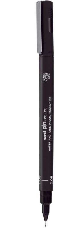 Marker - UNI PIN-0.8, czarny