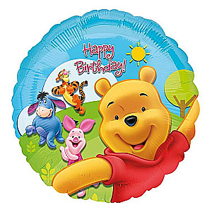 Fooliumkuul 18 Pooh and Friends Sunny BDAY