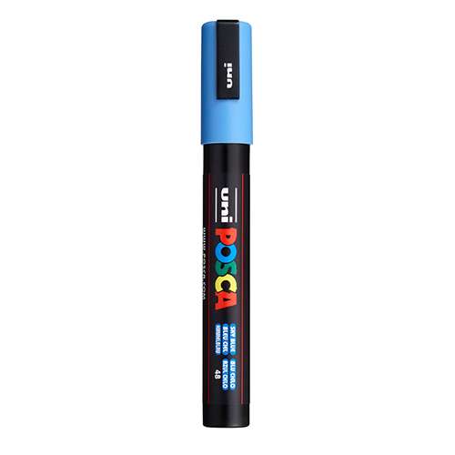 Marķieris - UNI Posca PC-5M, debesu zils