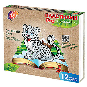 Plasticine LUCH ZOO 12 colors