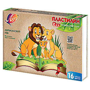 Plasticine ZOO LUCH, 16 colors