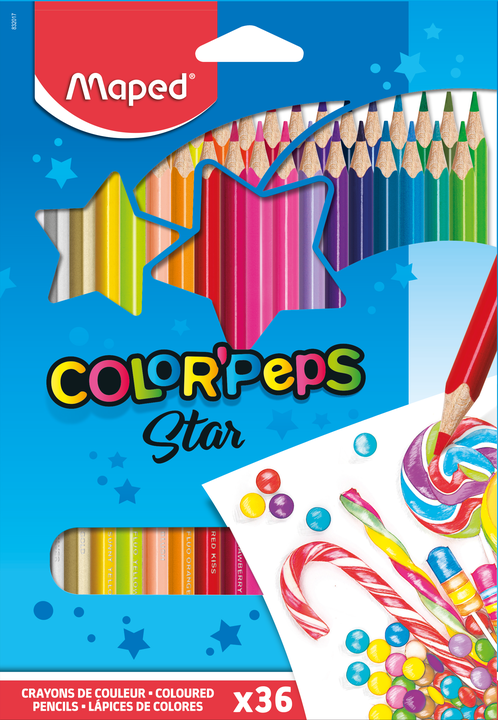MAPED Color Peps Colored Pencils, 36 Colors