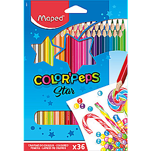 MAPED Color Peps Colored Pencils, 36 Colors