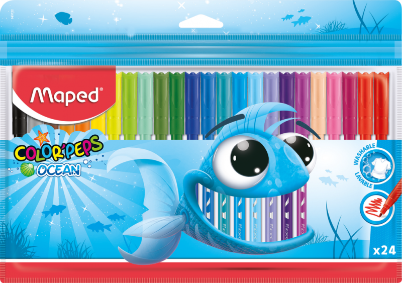 Flomāsteri MAPED Ocean, 24 krāsas