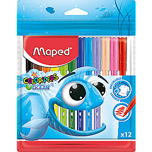 MAPED Ocean Markers, 12 colors