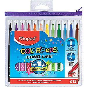 Flomāsteri Color Peps, 12 krāsas
